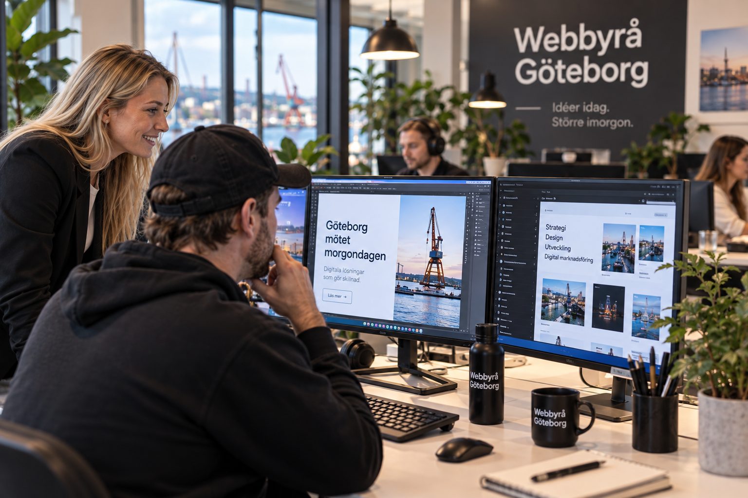 Team pa webbyra i Goteborg som arbetar med webbdesign och SEO